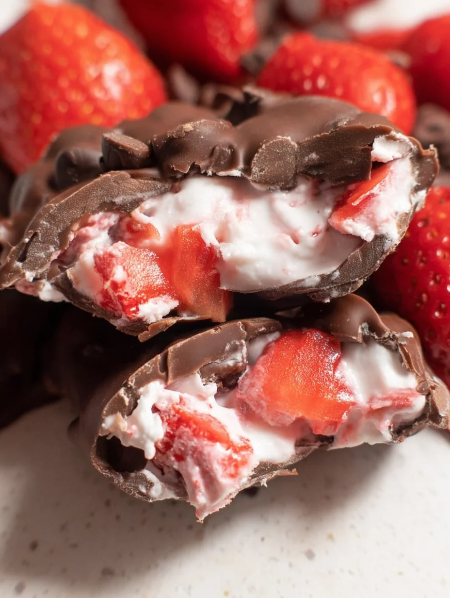 Chocolate Strawberry Yogurt Clusters