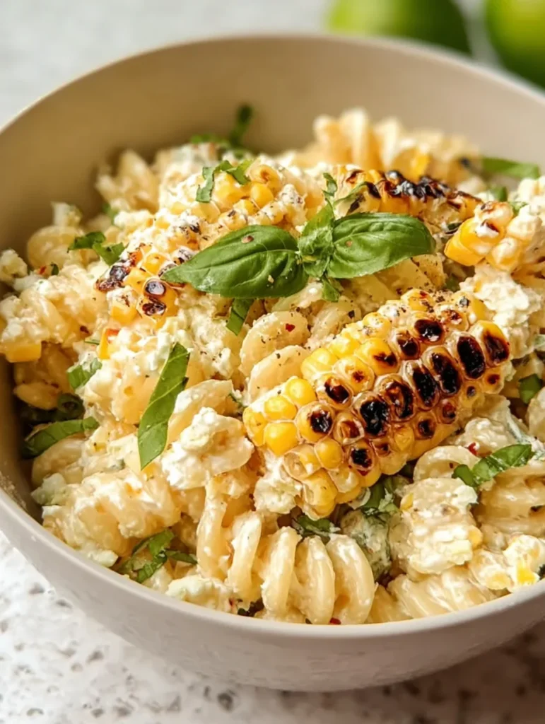 Creamy Street Corn Pasta Salad