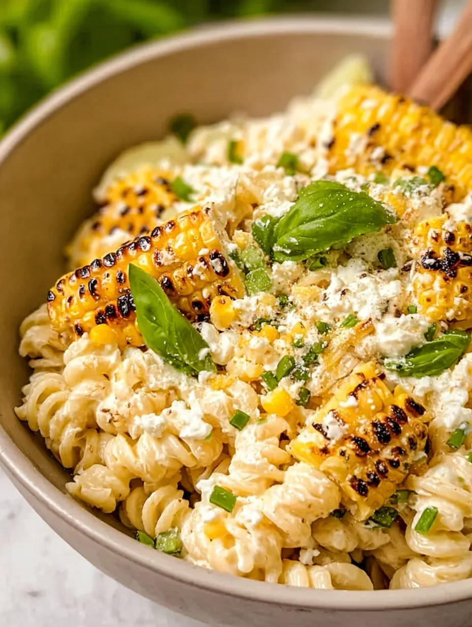 Creamy Street Corn Pasta Salad