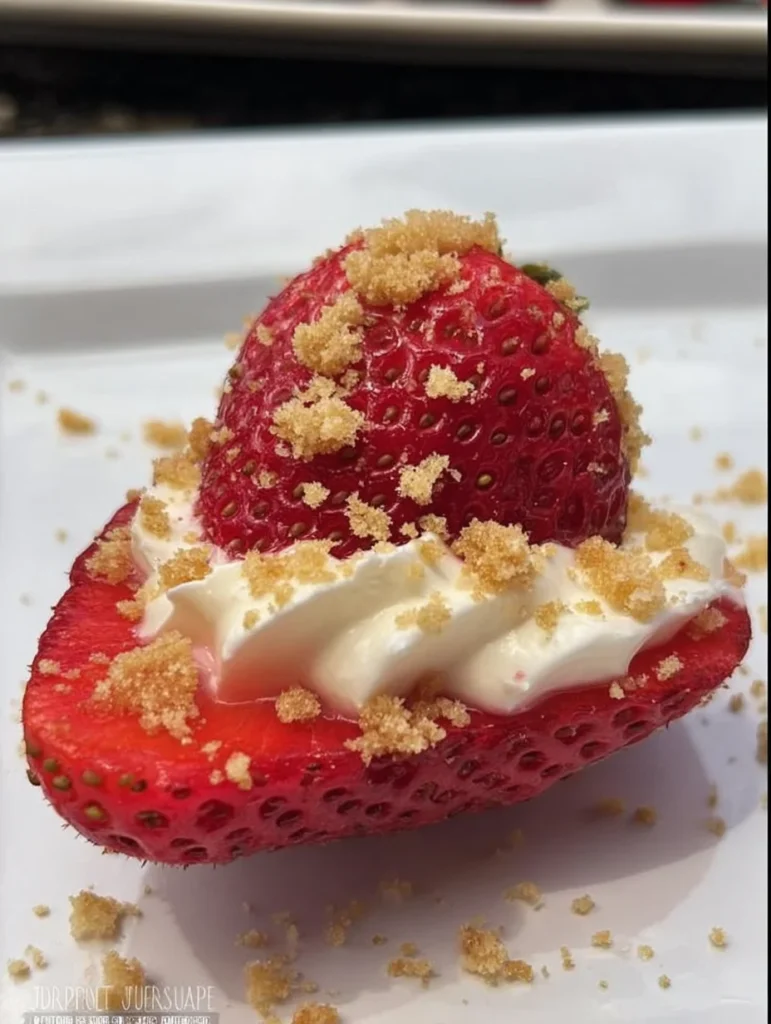 Deviled Strawberries (Made with a Cheesecake Filling)