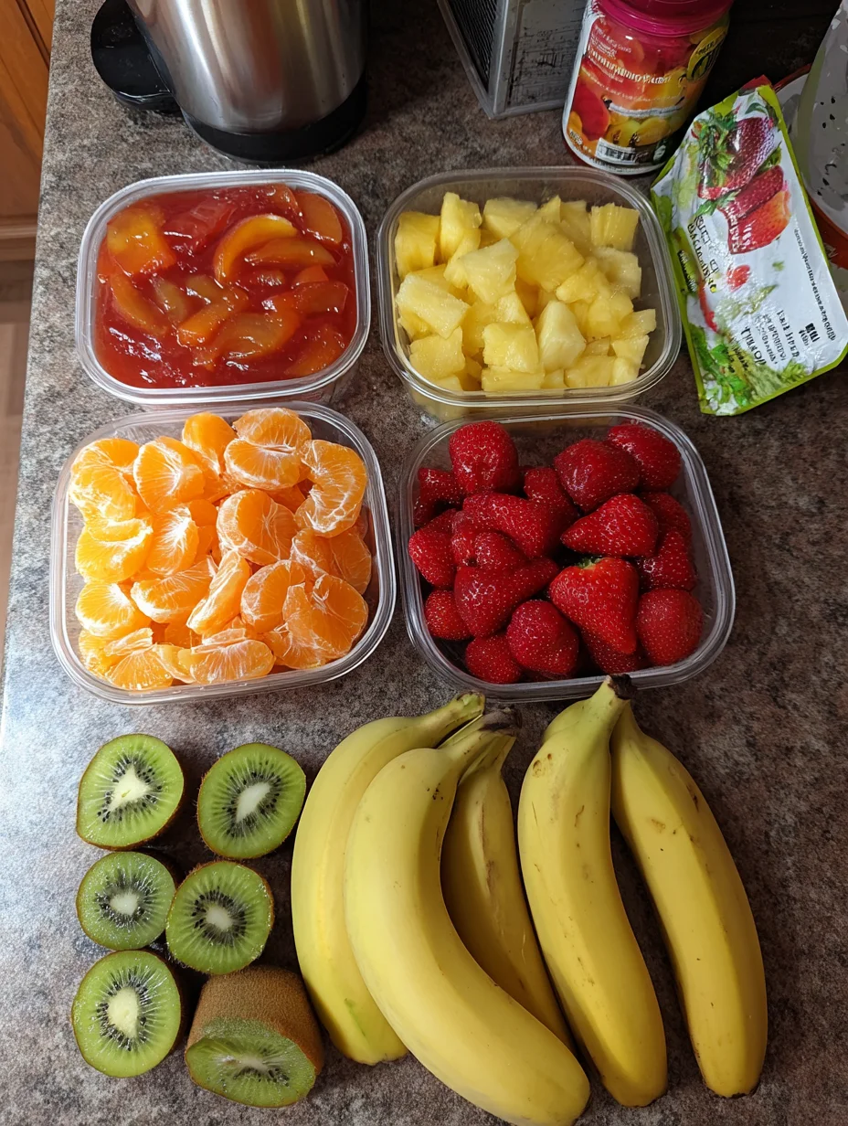 Easter Fruit Salad with Peach Pie Filling