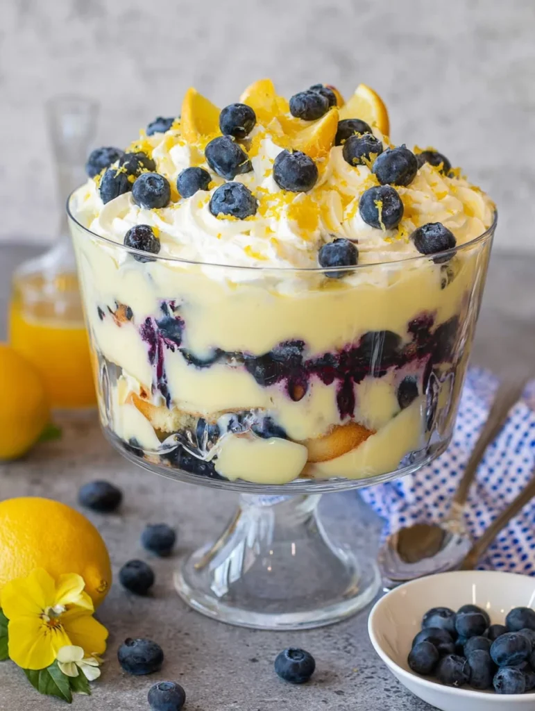 Easy Lemon Blueberry Trifle Recipe