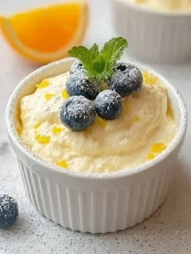 High Protein Lemon Cottage Cheese Pudding