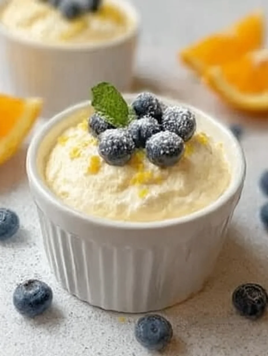 High Protein Lemon Cottage Cheese Pudding