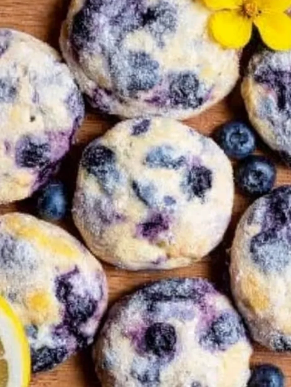 Lemon Blueberry Cheesecake Cookies