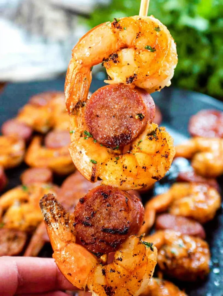Sausage and Shrimp Kabobs