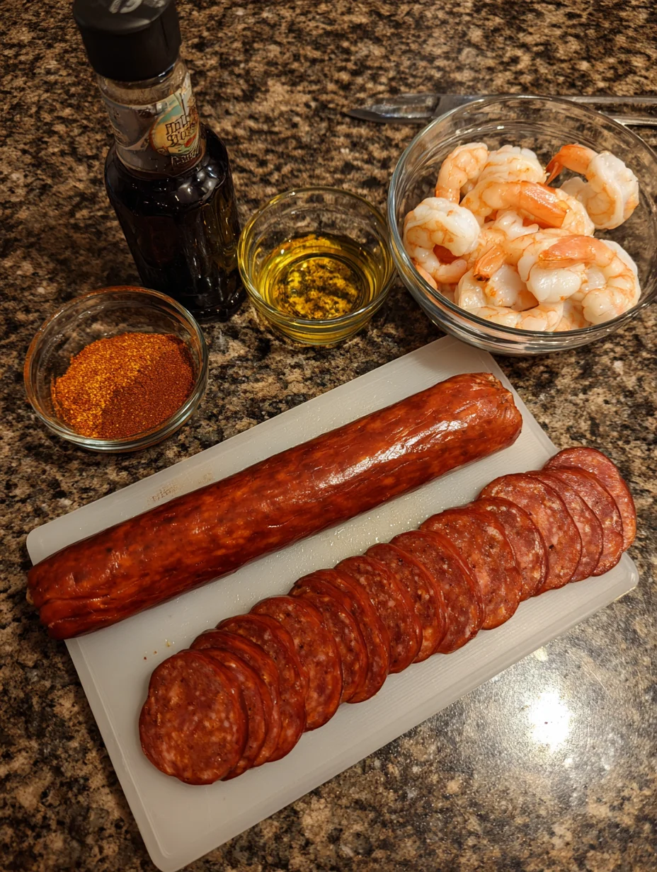 Sausage and Shrimp Kabobs