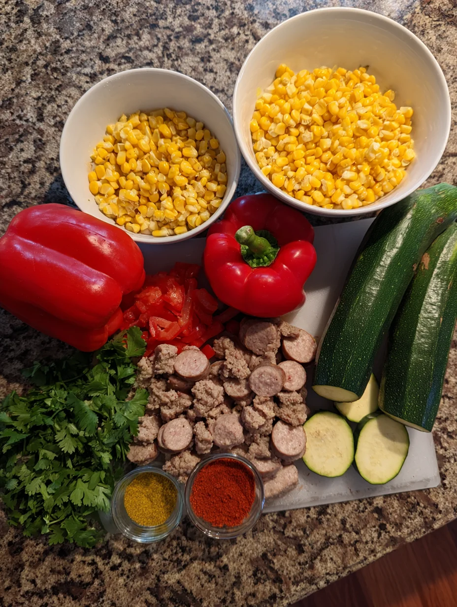 Sausage and Veggies Skillet