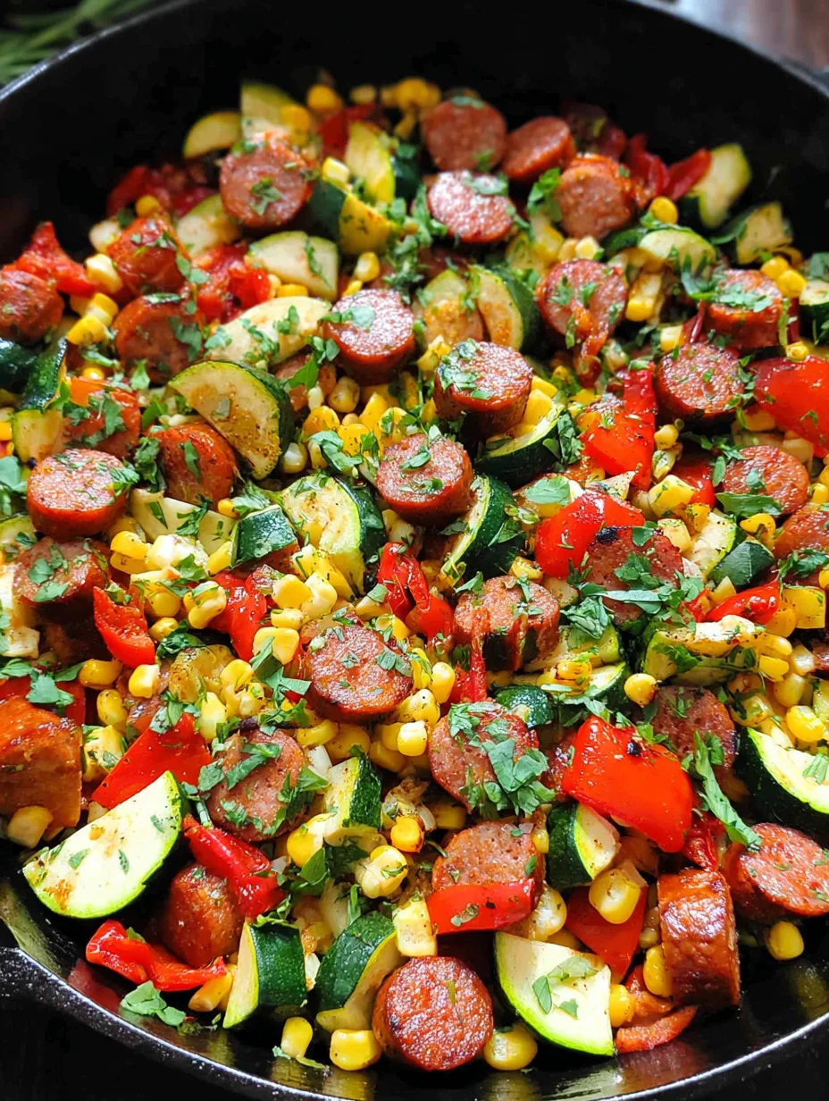 Sausage and Veggies Skillet
