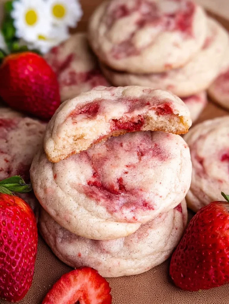 Strawberry Cheesecake Cookies