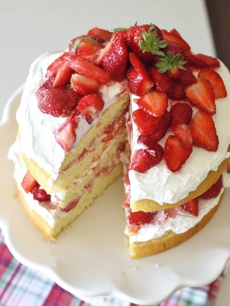 Strawberry Shortcake Cake