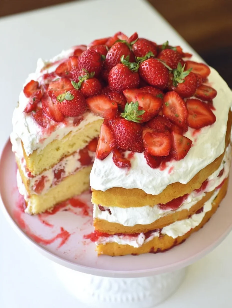 Strawberry Shortcake Cake