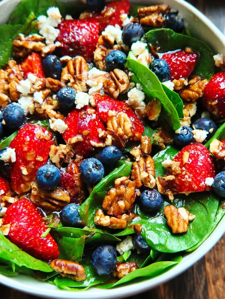 15-Minute Strawberry Spinach Salad