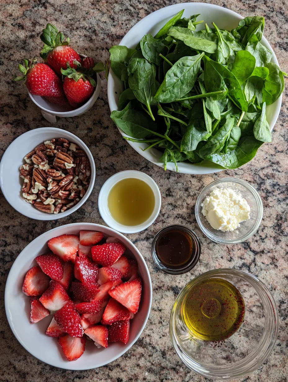 Strawberry Spinach Salad