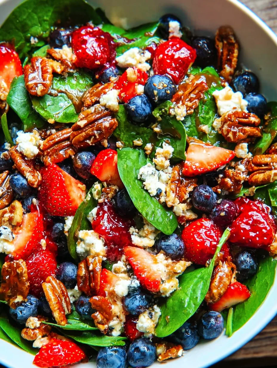 Strawberry Spinach Salad