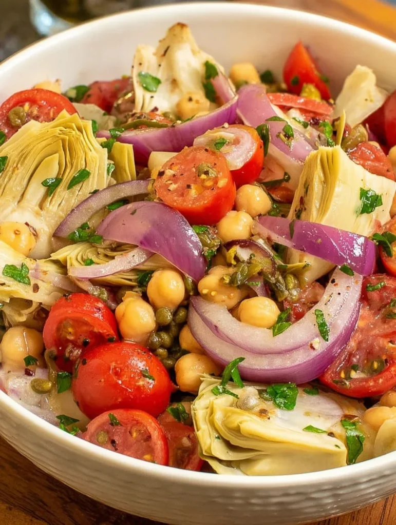 Tuscan Artichoke Tomato Salad